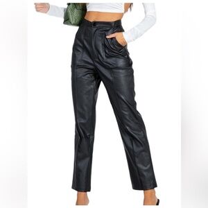 Princess Polly Encore Vegan Faux
Leather Pant size 0